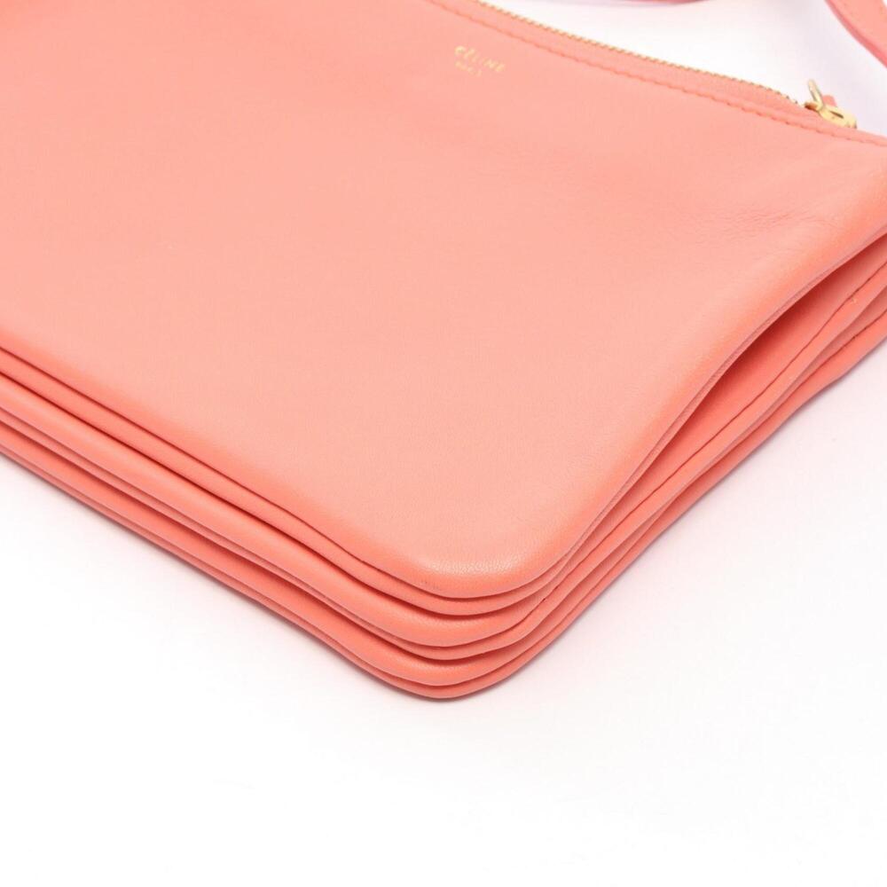 Celine Trio Small Shoulder Bag/Handbag, Leather, Women's, Pink - Picture 7 of 8